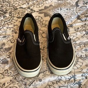 Vans Kids Black Slip-On Sneakers